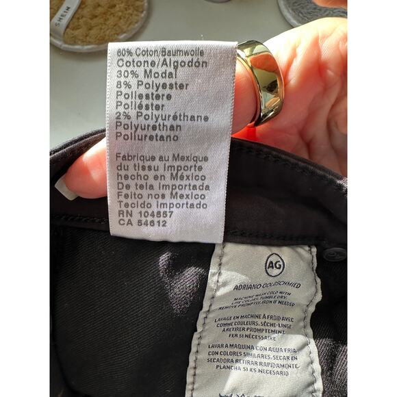 AG Adriano Goldschmied The Prima Black Cigarette Jeans Women 29 - Picture 8 of 12